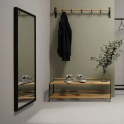 Essem Design Estantes Percheros|Estantes Percheros<Estante perchero o zapatero Nostalgi , roble, negro MarrónNegro