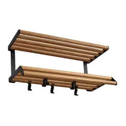 Essem Design Estante perchero Tamburin 60 cm, roble- Negro Discount