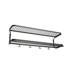 Essem Design Estante sombrerero Classic 650, /cromo, 2 niveles, 40 cm Negro Online