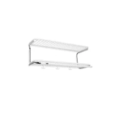Essem Design Estantes Percheros|Estantes Percheros<Estante sombrerero Classic 650, /cromo, 2 niveles, 70 cm Blanco