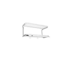 Essem Design Estantes Percheros|Estantes Percheros<Estante sombrerero Classic 650, /cromo, 2 niveles, 50 cm Blanco