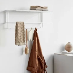 Kristina Dam Studio Estante sombrerero Grid, White Blanco Outlet