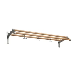 Essem Design Estante sombrerero Nostalgi 291, Fresno, soportes aluminio Beige Discount