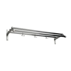Essem Design Estantes Percheros|Estantes Percheros<Estante sombrerero Nostalgi 291, Cromo, base de aluminio Plateado
