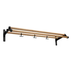 Essem Design Estante sombrerero Nostalgi 291 100 cm, roble- Negro
