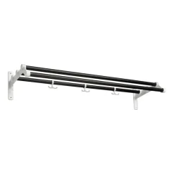 Essem Design Estantes Percheros|Estantes Percheros<Estante sombrerero Nostalgi 291 100 cm, roble teñido de negro-blanco NegroBlanco