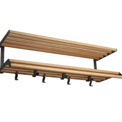 Essem Design Estante sombrerero Tamburin 100 cm, Roble- Negro Hot