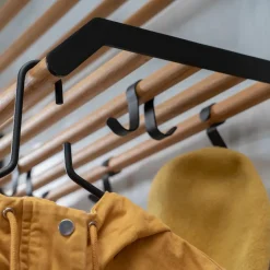 Essem Design Estante sombrerero Tamburin 100 cm, Roble- Negro Hot