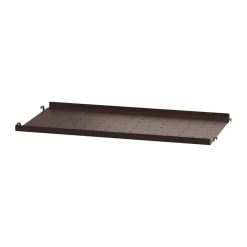 String Estanterias String|Estantes Y Estanterías De Pared<Estante metal, oscuro, 58x30, borde bajo Marrón