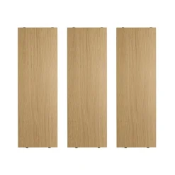 String Estante , Roble, 58x20 cm, paquete de 3 Beige Discount