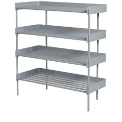 SMD Design Baldas Y Estantes Zapateros|Baldas Y Estantes Zapateros<Estante zapatero Alfred, claro Gris