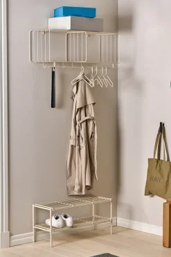 Scandi Living Baldas Y Estantes Zapateros|Baldas Y Estantes Zapateros<Estante zapatero Nod 80x30x37 cm, Beige