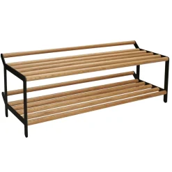 Essem Design Estante zapatero Tamburin 60 cm, roble- Negro New