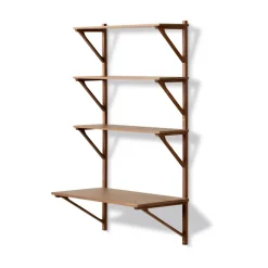 Fredericia Furniture Escritorios<Estantería con escritorio BM29, 78x134 cm, Walnut lacquer Marrón