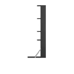 Massproductions Escritorios<Estantería de pared con escritorio Gridlock - M1-A4-0-D, Black stained Ash Negro