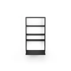 Massproductions Escritorios<Estantería de pared con escritorio Gridlock - M1-A4-0-D, Black stained Ash Negro