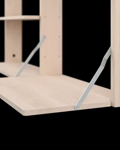 Massproductions Escritorios<Estantería de pared con escritorio Gridlock - M1-A4-0-D, Natural Ash Beige