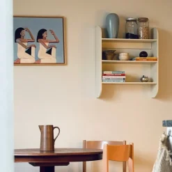 TÔNN furniture Estantes Y Estanterías De Pared|Estantes Y Estanterías De Pared<Estantería de pared Strapats 62x73,6 cm, Off-white Blanco