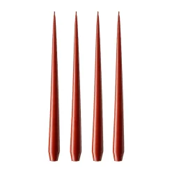 Ester & erik Velas<4 Velas lacadas, aged rust, 32 cm Rojo