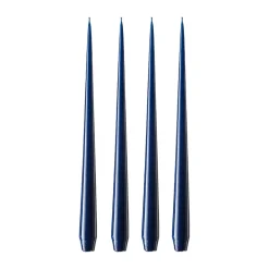 Ester & erik Velas<4 Velas lacadas, royal navy, 42 cm Azul