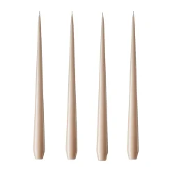Ester & erik 4 Velas lacadas, ice latte, 32 cm Beige Clearance