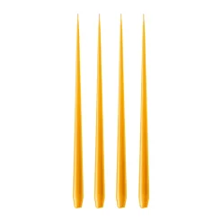 Ester & erik Velas<4 Velas lacadas, 85 Mango, 32 cm Amarillo
