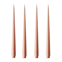 Ester & erik Velas<4 Velas lacadas, rosy caramel, 32 cm Beige