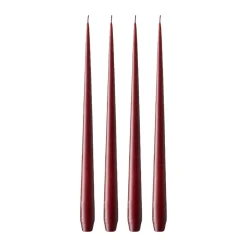Ester & erik Velas<4 Velas mate, Deep wine 44/2, 42 cm Rojo