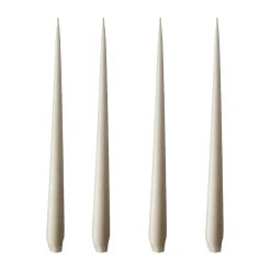 Ester & erik Velas<4 Velas mate, linen grey, 32 cm Beige