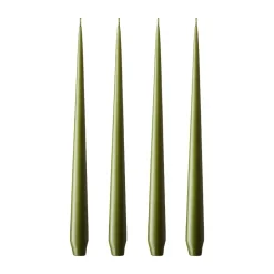Ester & erik 4 Velas mate, olive glow, 32 cm Verde