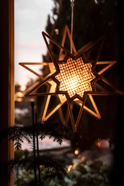 Globen Lighting Estrella de Adviento Karin Ø45 cm, Marrón New