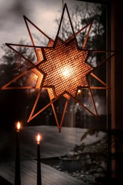 Globen Lighting Estrella de Adviento Karin Ø70 cm, Marrón Hot