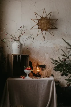 Globen Lighting Estrella de Adviento Karin Ø70 cm, Marrón Hot