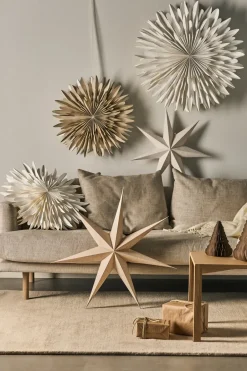 Scandi Living Estrella de Adviento Luna blanco con puntos, Ø80 cm Beige Sale
