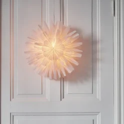 Watt & Veke Estrella de Adviento Snöblomma, Ø44 cm Blanco Clearance
