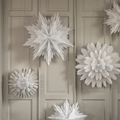 Watt & Veke Estrella de Adviento Snöblomma, Ø44 cm Blanco Clearance
