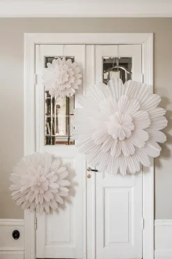 Watt & Veke Estrella de Adviento Snöblomma, Ø44 cm Blanco Clearance