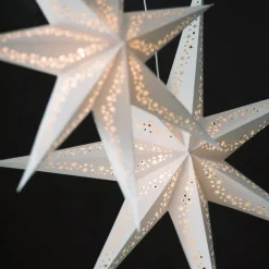 Watt & Veke Estrella de Adviento Vintergatan 80 cm, Blanco