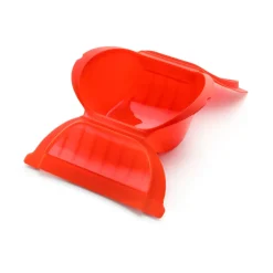 Lékué Estuche de vapor hondo 3-4 p., Rojo Outlet