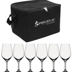 Spiegelau Estuche negro para copas de vino Expert incl. 6 copas de vino, claro Transparente Outlet