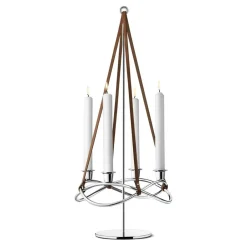 Georg Jensen Candelabros De Navidad<Extensión para candelabro Season, brillante GrisPlateado