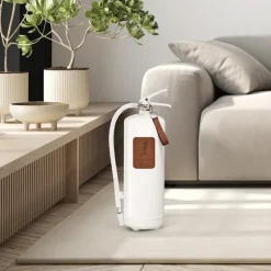 Solstickan Design Mantas Y Extintores Contra Incendios<Extintor Solstickan 6 kg, Blanco-cuero oscuro Marrón