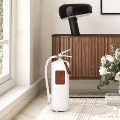 Solstickan Design Mantas Y Extintores Contra Incendios<Extintor Solstickan 6 kg, Blanco-cuero oscuro Marrón