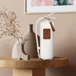 Solstickan Design Mantas Y Extintores Contra Incendios<Extintor Solstickan 6 kg, Blanco-cuero oscuro Marrón