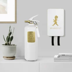 Solstickan Design Extintor Solstickan 2 kg, Blanco-dorado BlancoColor dorado Online