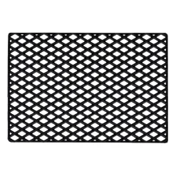 Dixie Felpudo Black grid, 45x75 cm Negro New