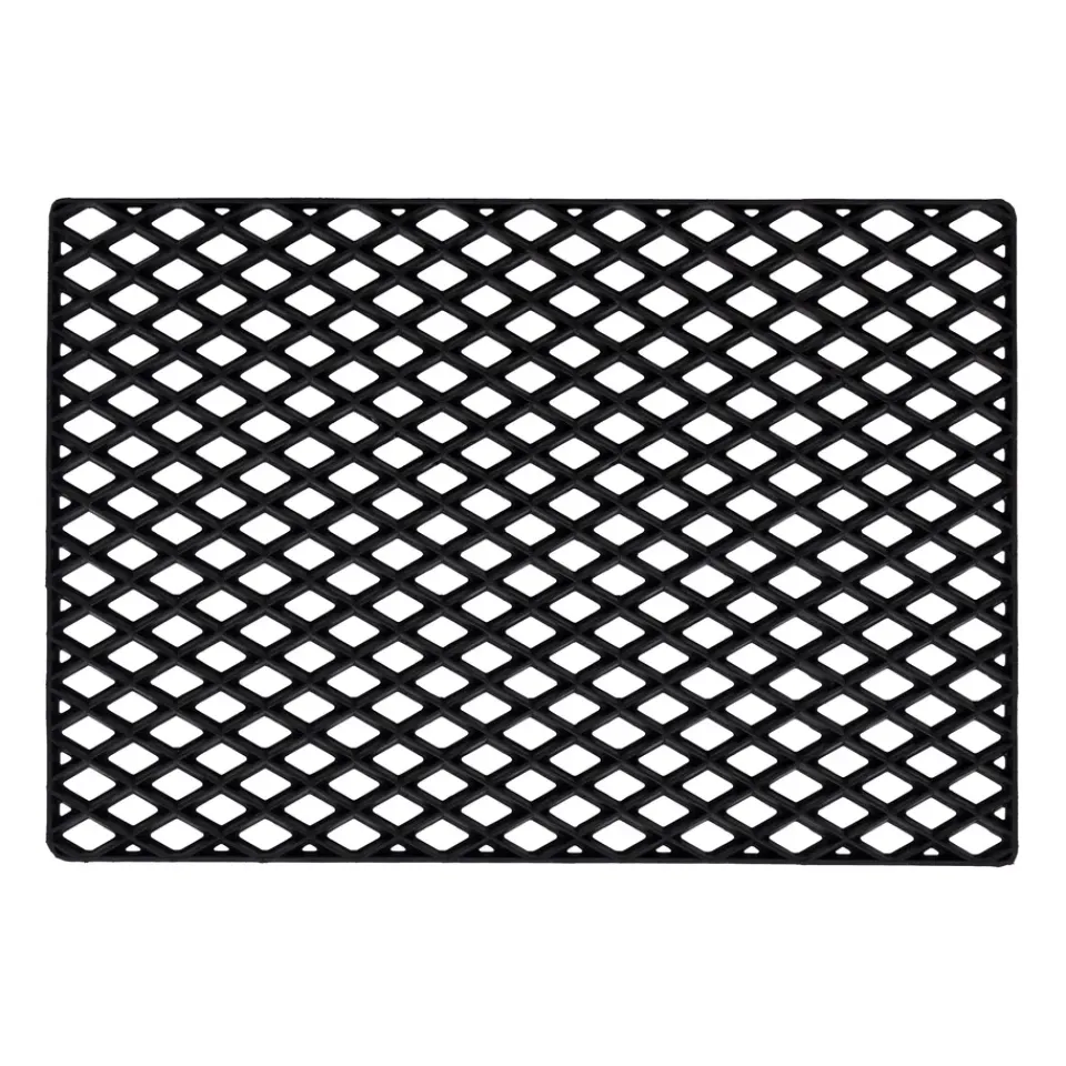 Dixie Felpudo Black grid, 60x90 cm Negro Clearance
