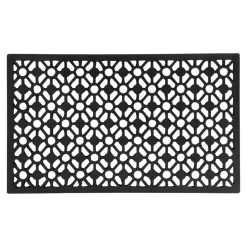 Dixie Felpudo Circle, 45x75 cm Negro Hot
