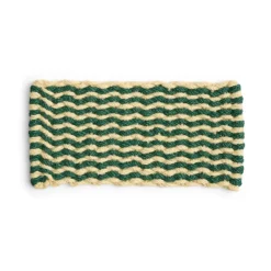 HAY Alfombras De Exterior|Felpudos<Felpudo Coco Stripe Wave, Dark green-white Multi