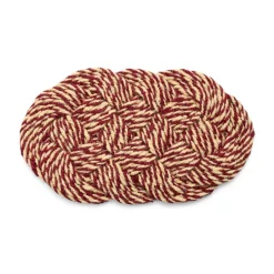 HAY Felpudo Coco 40x80 cm, Swirl burdeos-off white Multi New
